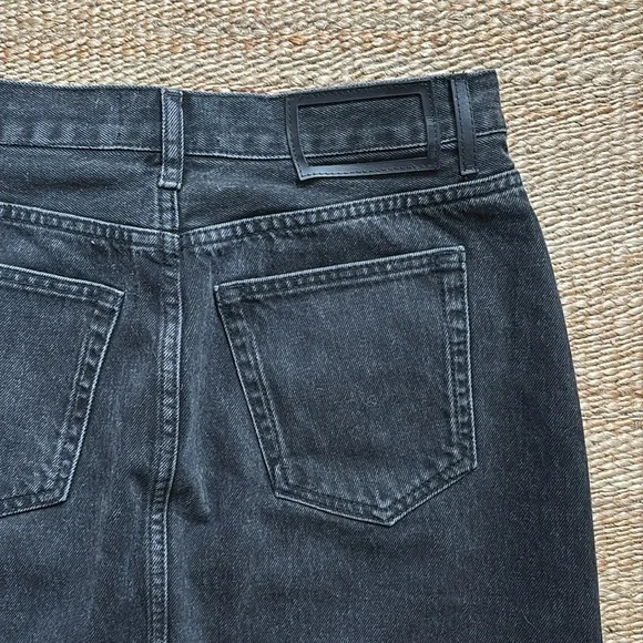 NWOT La Ligne Kate Skirt, high waist black denim, size 29 - Picture 5 of 6